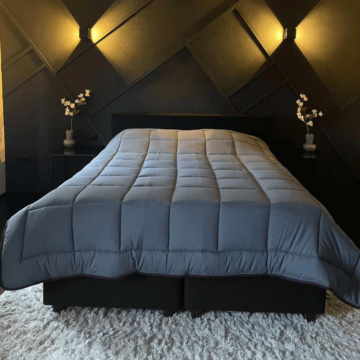 Zelesta Everyday Duo Couette Été - Violet & Anthracite - Image 3