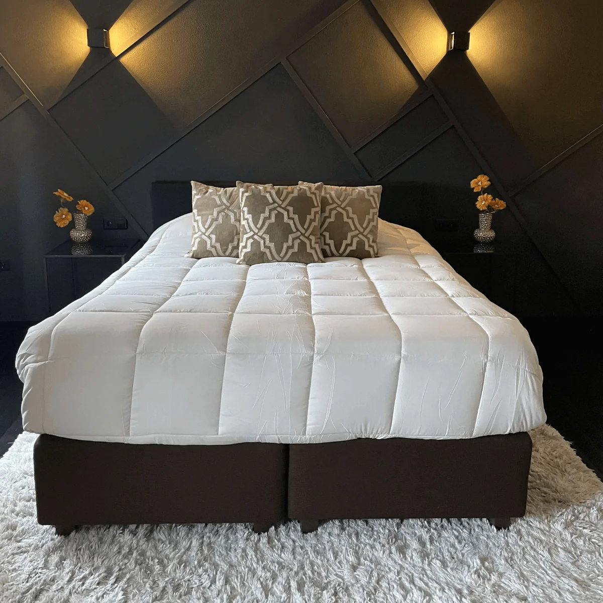 Zelesta Everyday Duo Couette - Gris Clair & Gingembre - Image 3