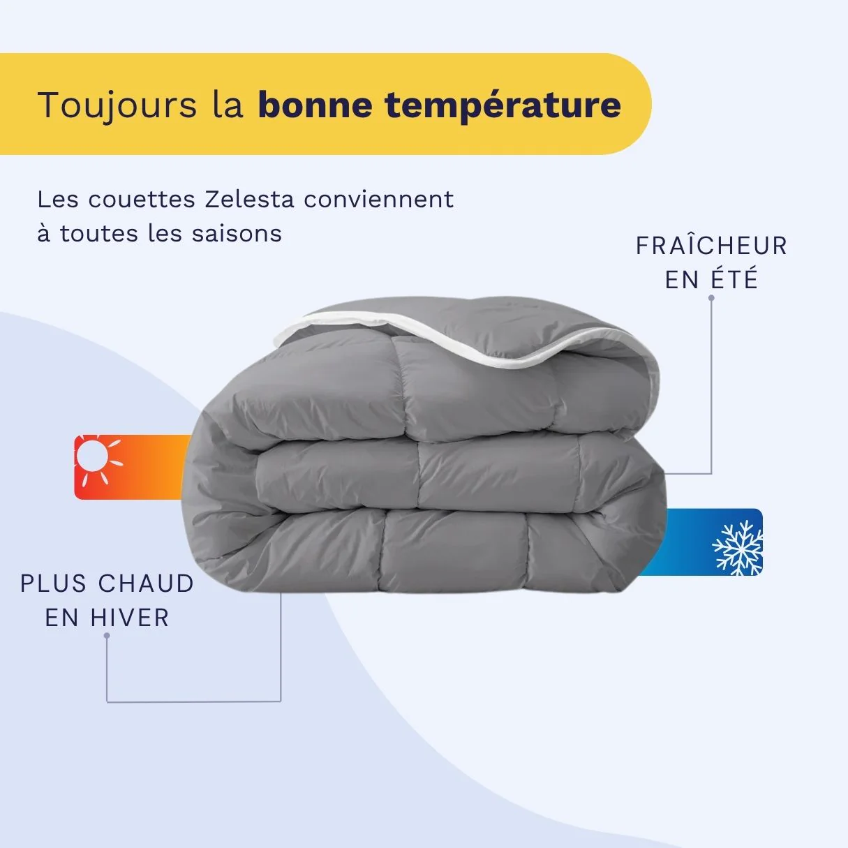 Zelesta Everyday Unie Couette - Anthracite - Image 4