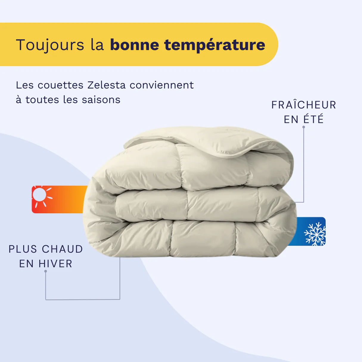 Zelesta Everyday Unie Couette - Plage de Sable - Image 4