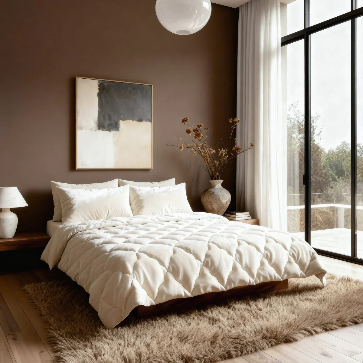 Zelesta Flanelle Unie - Beige Blanc - Image 3