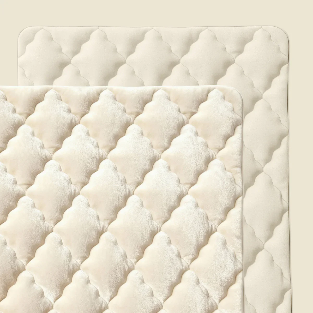 Zelesta Flanelle Unie - Beige Blanc - Image 4