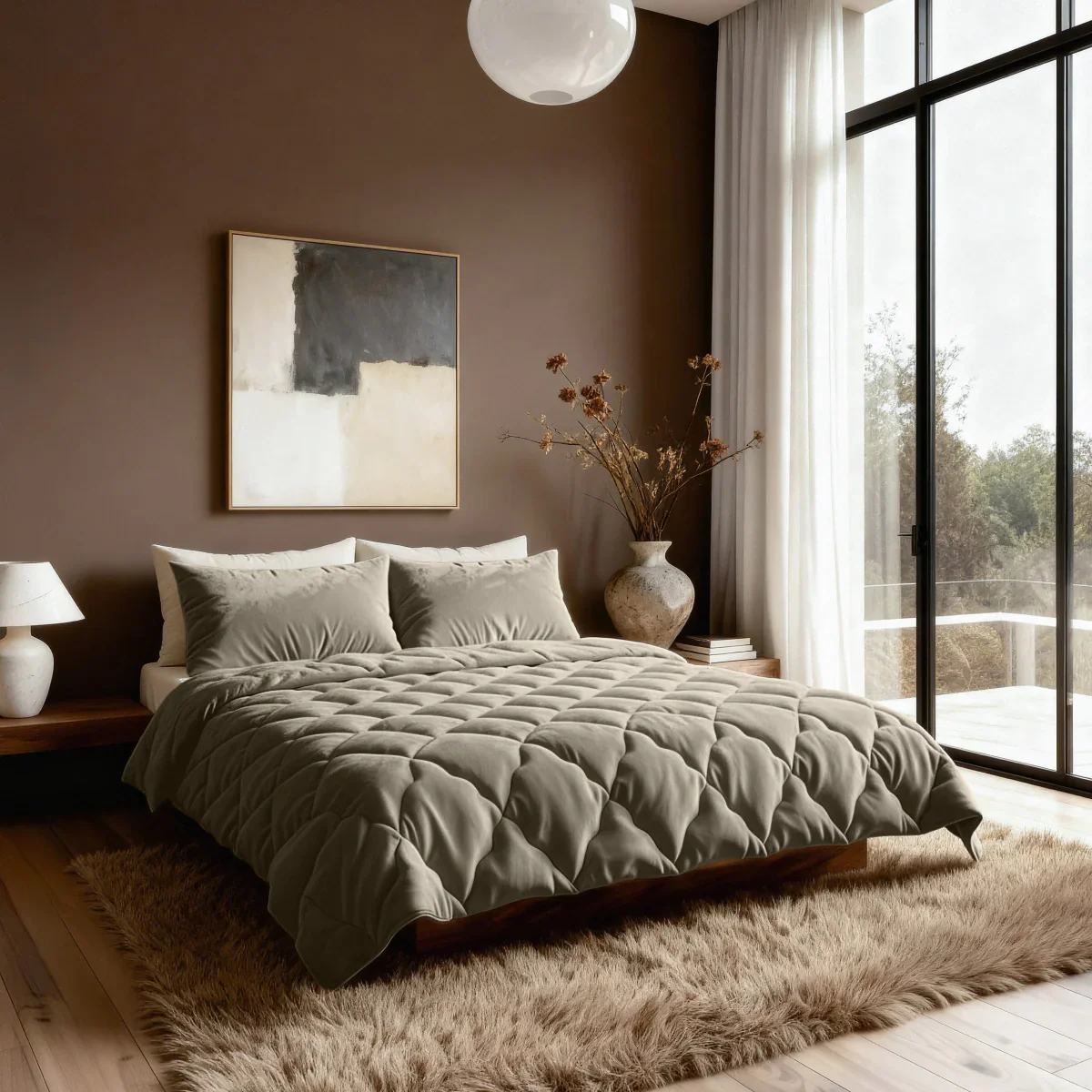 Zelesta Flanelle Unie - Taupe - Image 3