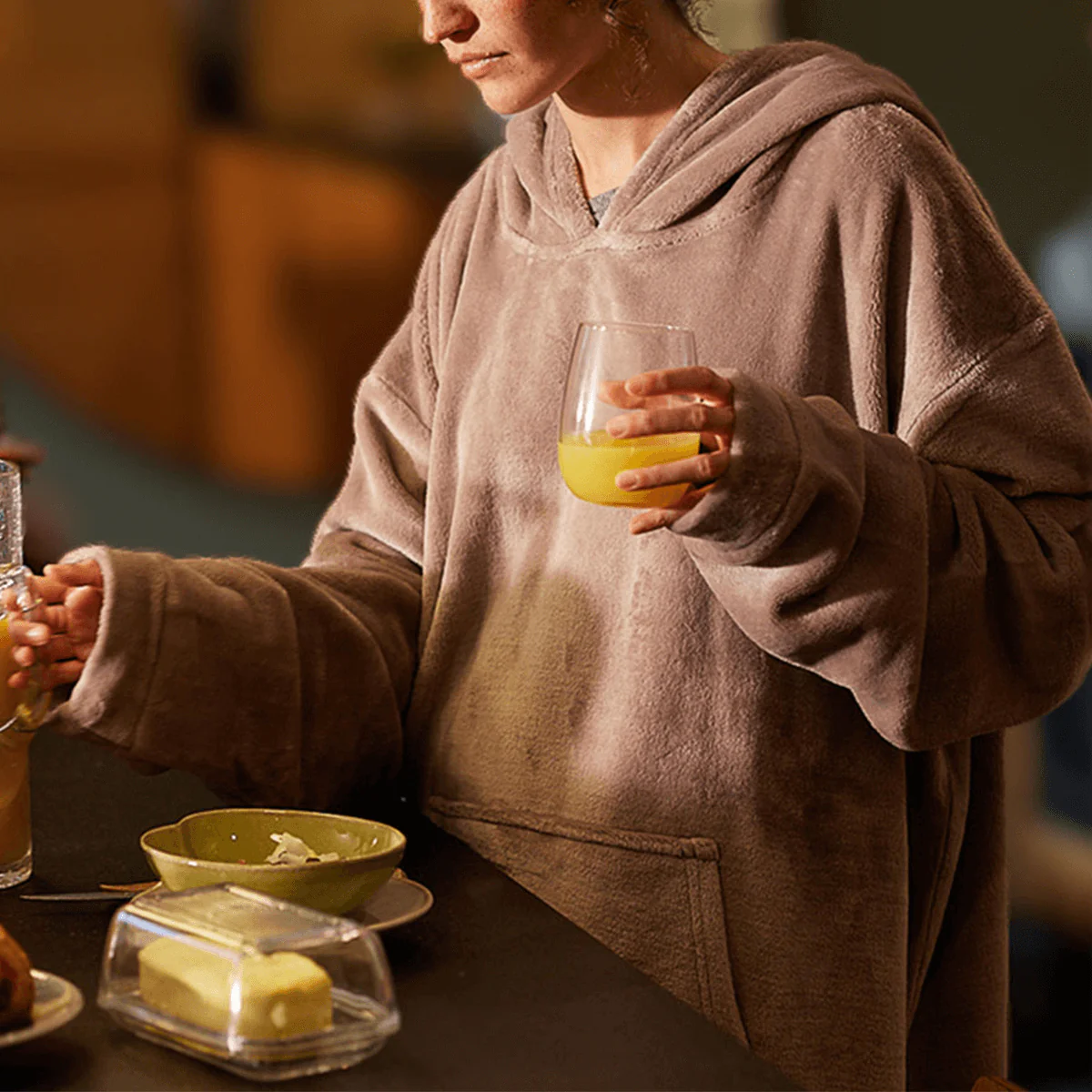 Zelesta Home Hoodie - Taupe - Image 2