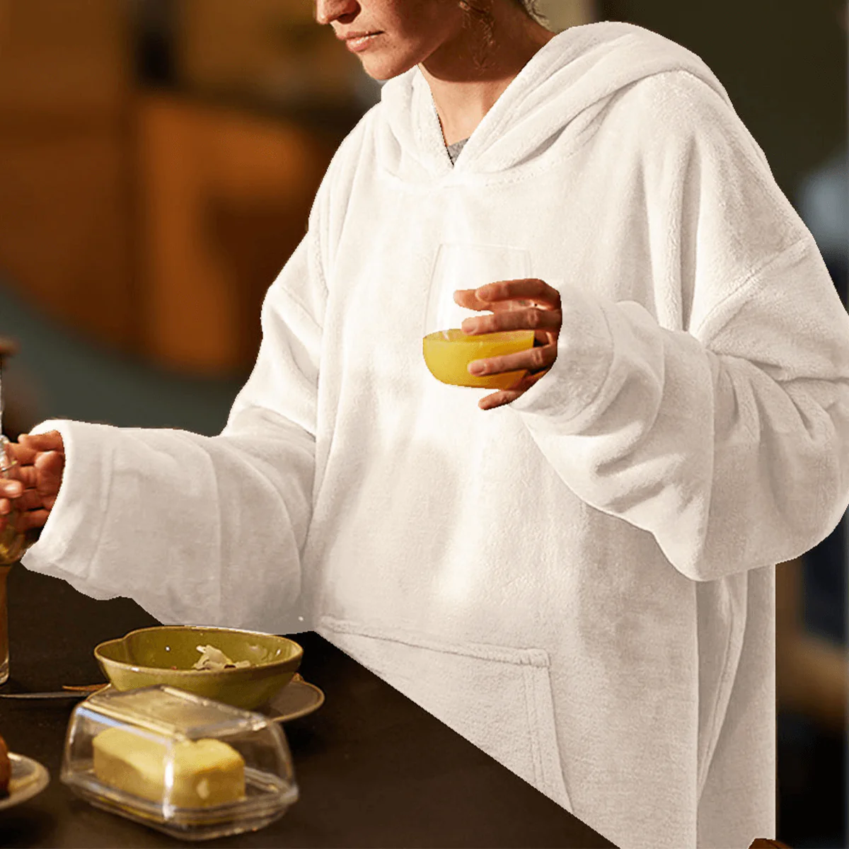 Zelesta Home Hoodie - White - Image 2