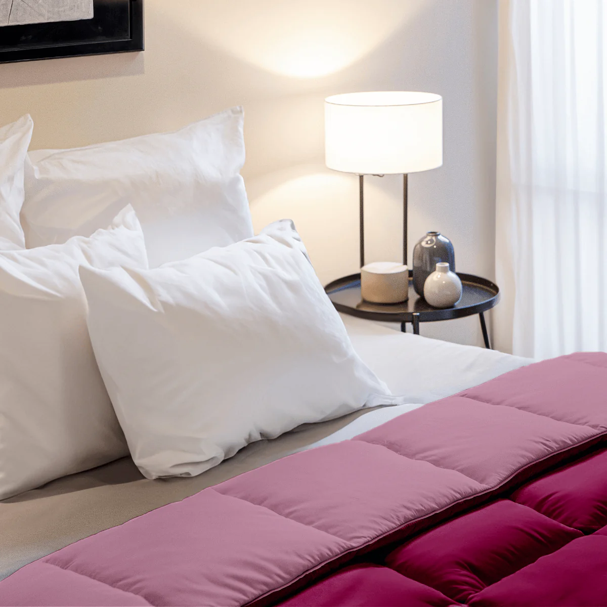 Zelesta Percale Cottonbed Coton - Rose & Rouge - Image 3