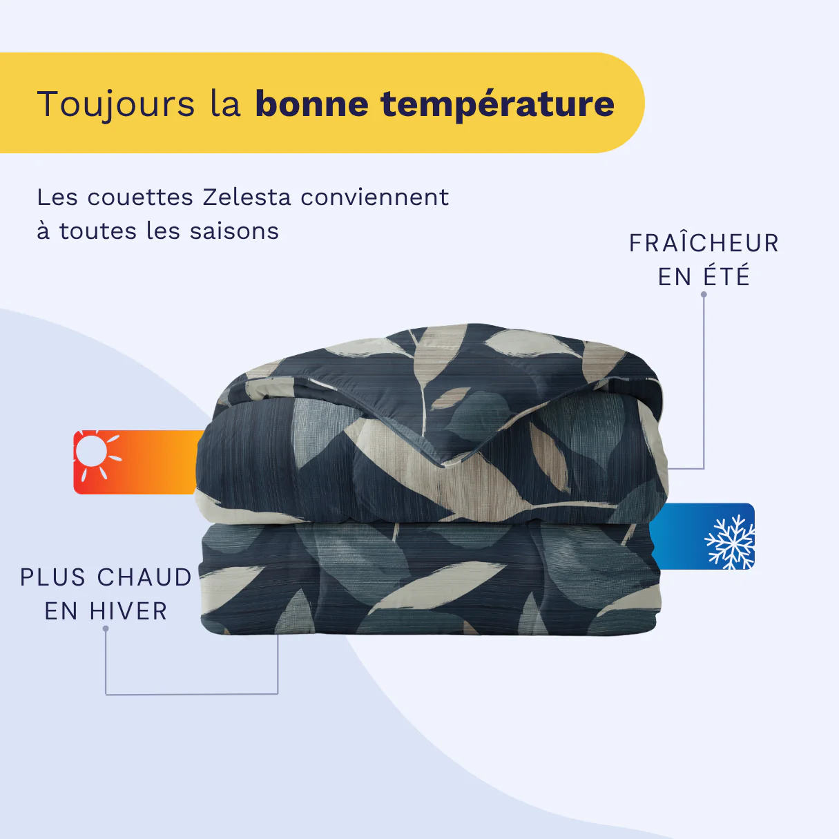 Zelesta Pure Design Couette Coton - Feuillage Sombre - Image 4