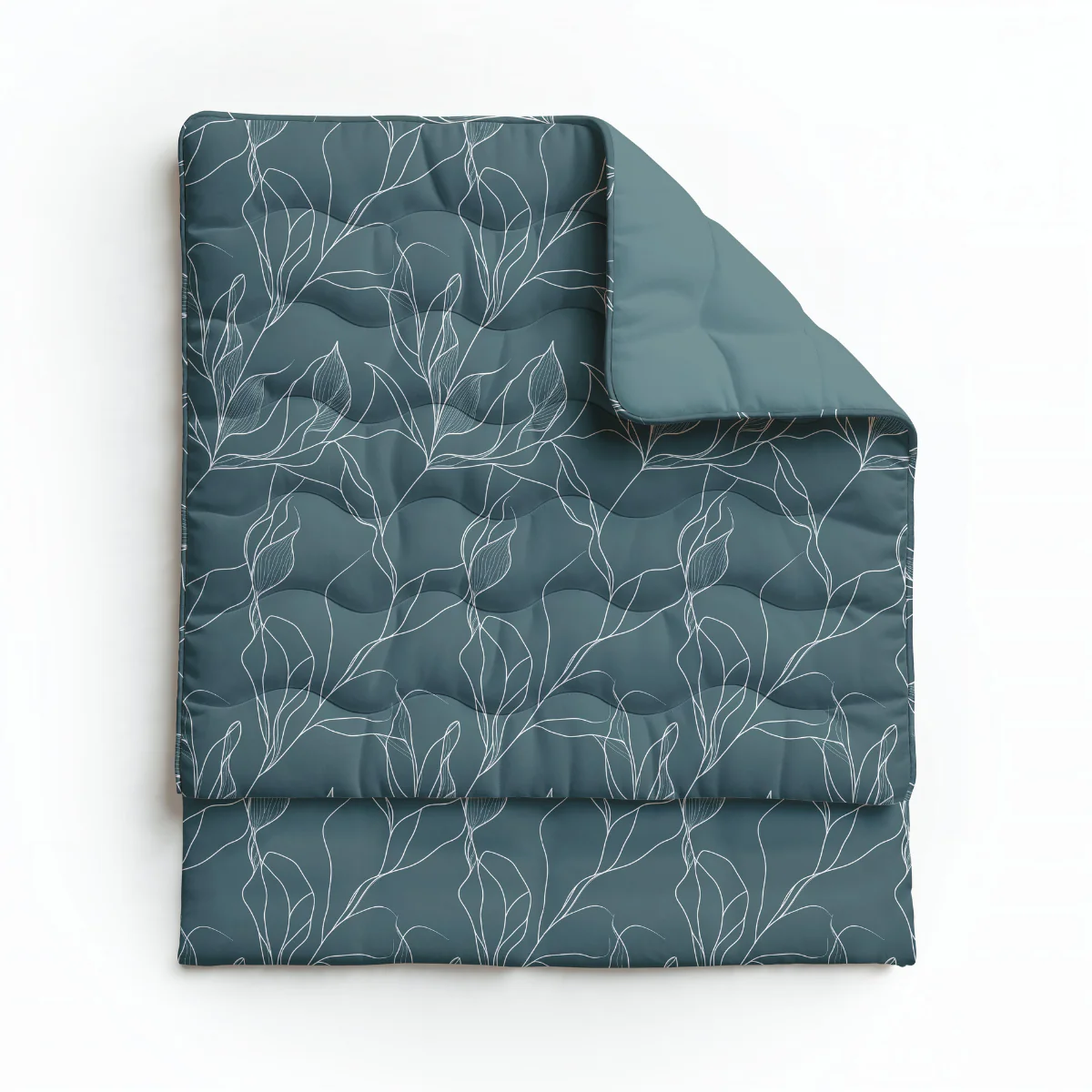 Zelesta Pure Design Couette Coton - Feuilles Blanches - Image 9