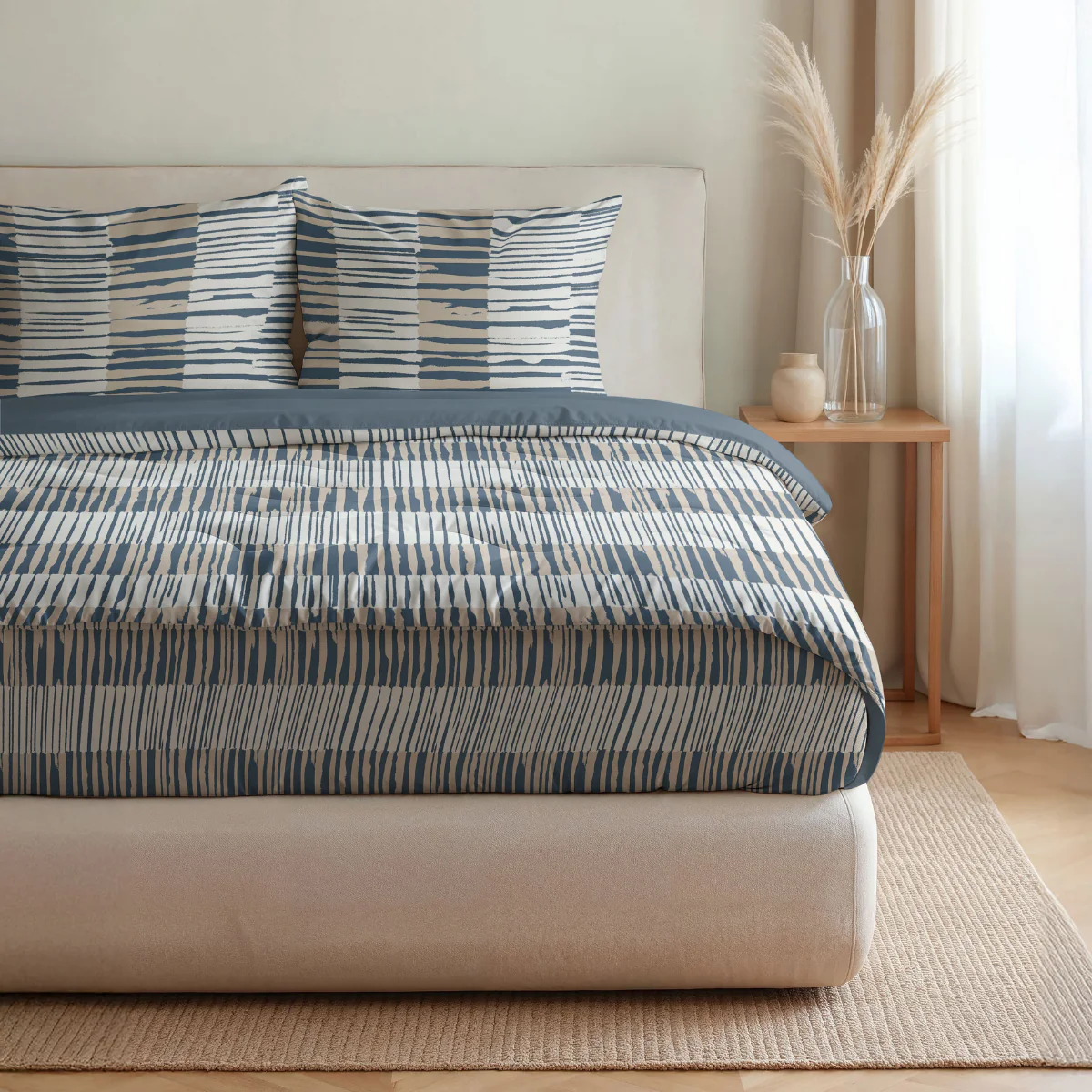 Zelesta Pure Design Couette Coton - Motif Damier - Image 3