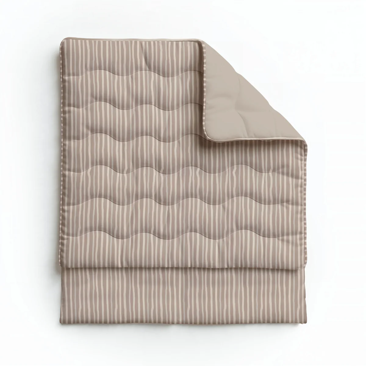Zelesta Pure Design Couette Coton - Rayures Marrons - Image 9
