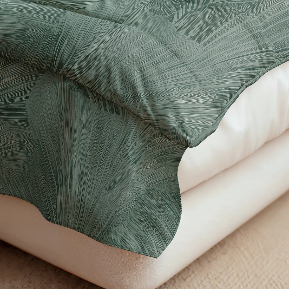 Zelesta Pure Design Couette Coton - Vert Botanique - Image 7