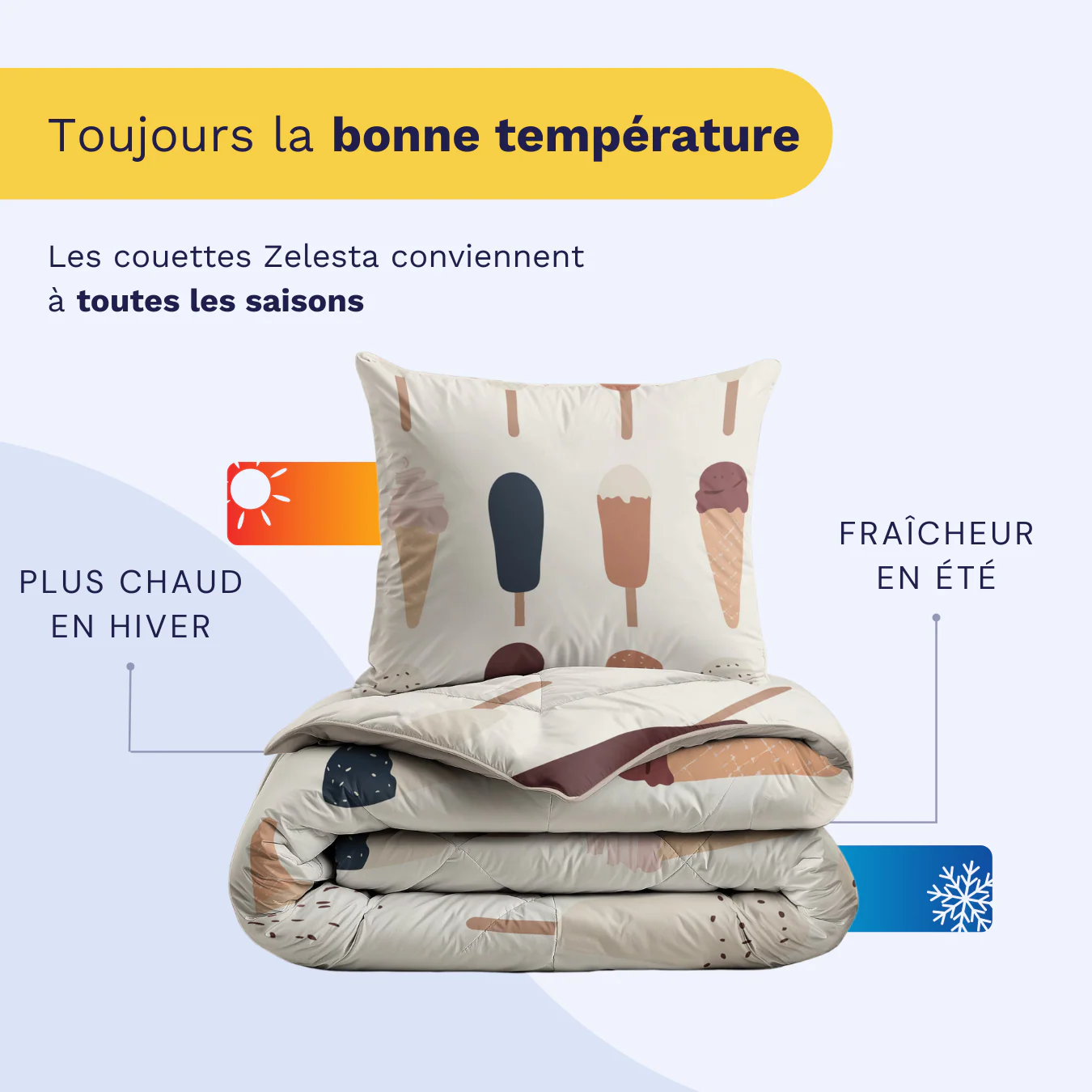 Zelesta Pure Kids Couette Coton - Gelato - Image 4
