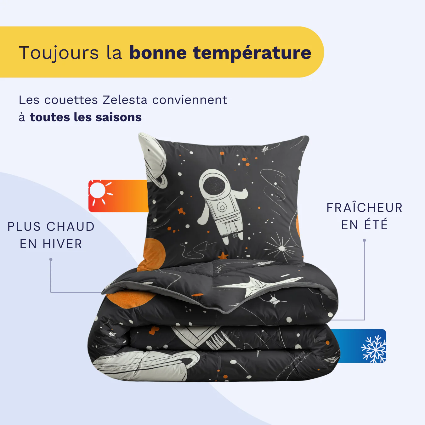 Zelesta Pure Kids Couette Coton - Homme de l'Espace - Image 4