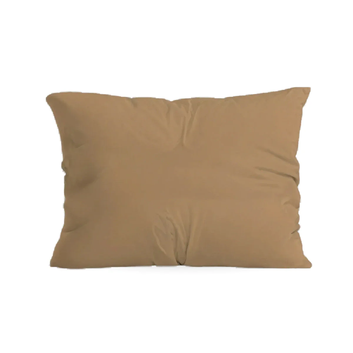 Zelesta Pure Unie Taies d'Oreiller Coton - Set de 2 - Brun Cacao