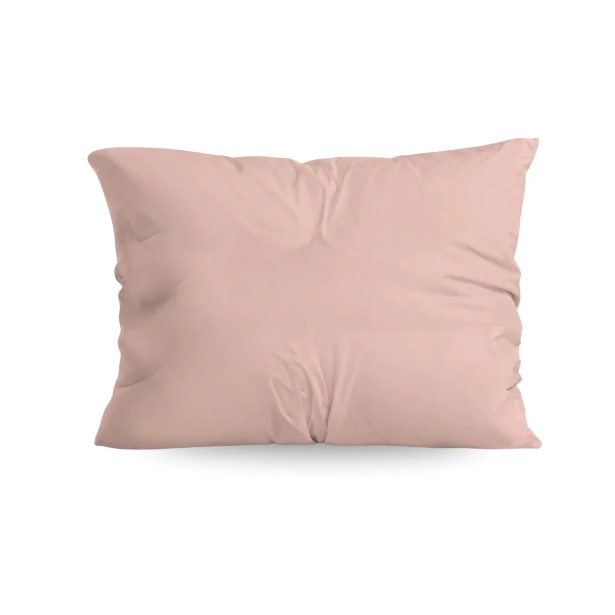 Zelesta Pure Unie Taies d'Oreiller Coton - Set de 2 - Rose Tendre