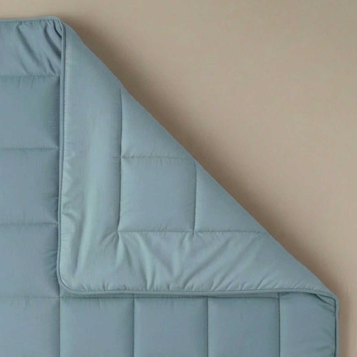 Zelesta Pure Unie Couette Coton - Bleu Serein - Image 5