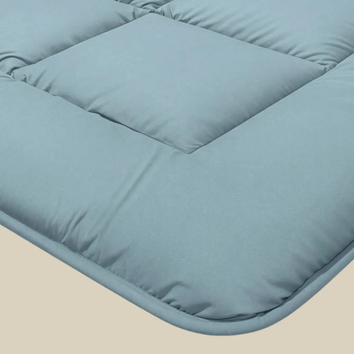 Zelesta Pure Unie Couette Coton - Bleu Serein - Image 6