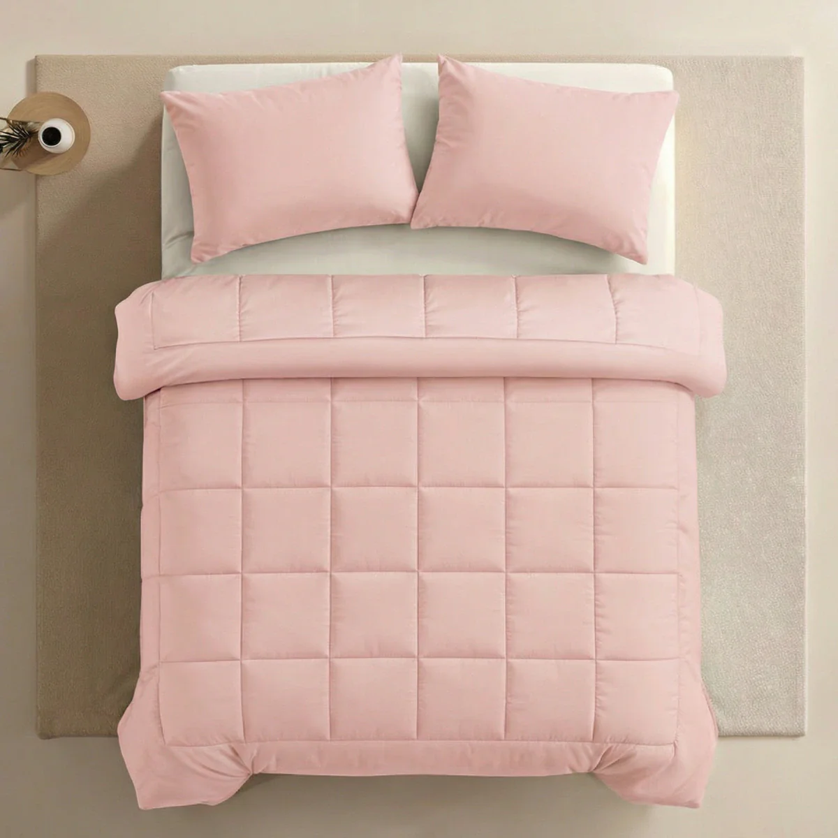 Zelesta Pure Unie Taies d'Oreiller Coton - Set de 2 - Rose Tendre - Image 4