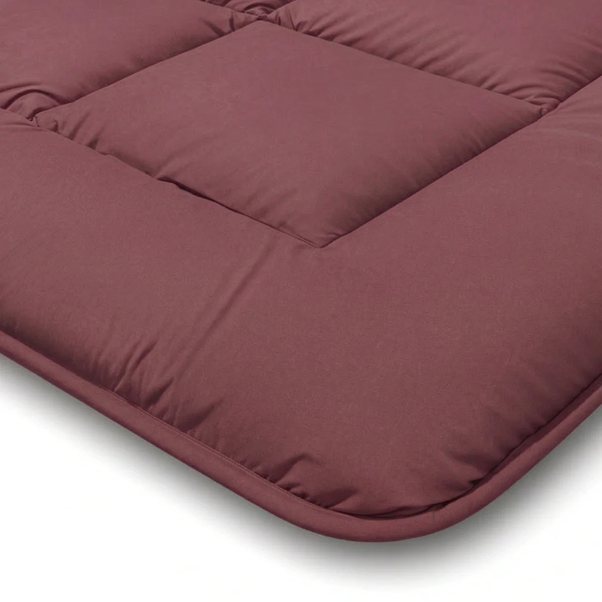 Zelesta Pure Unie Couette Été Coton - Rouge Bordeaux - Image 6