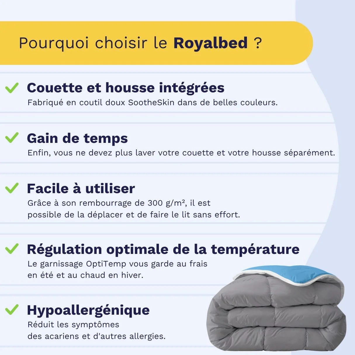 Zelesta Royalbed - Bleu & Anthracite - Image 4