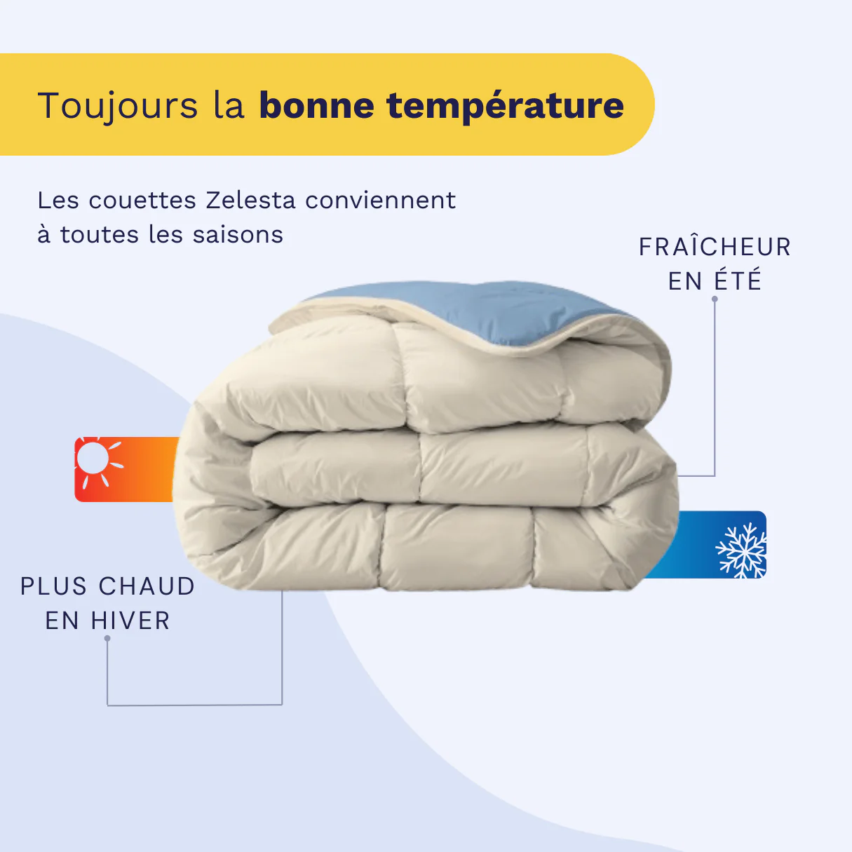 Zelesta Royalbed - Brume Bleue & Plage de Sable - Image 5