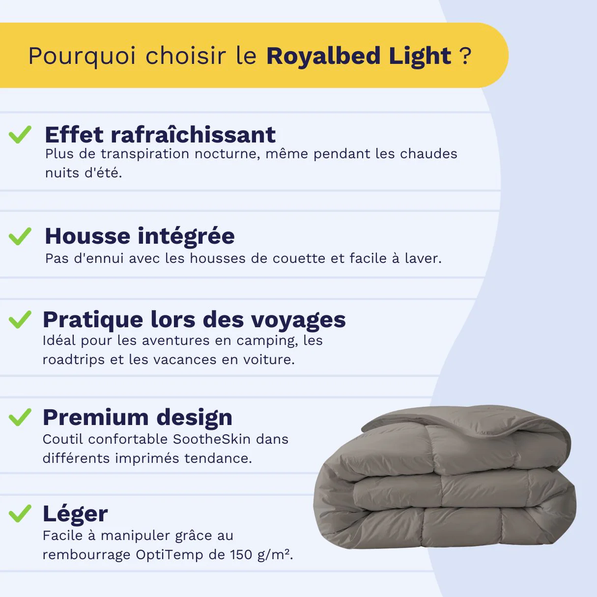 Zelesta Royalbed Light - Gris Tendre - Image 4