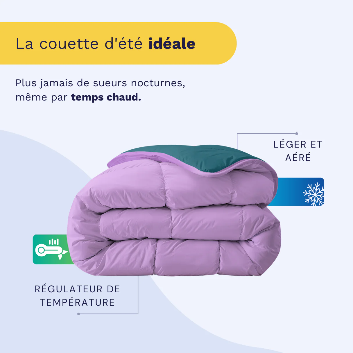 Zelesta Royalbed Light - Pétrole & Lilas - Image 5