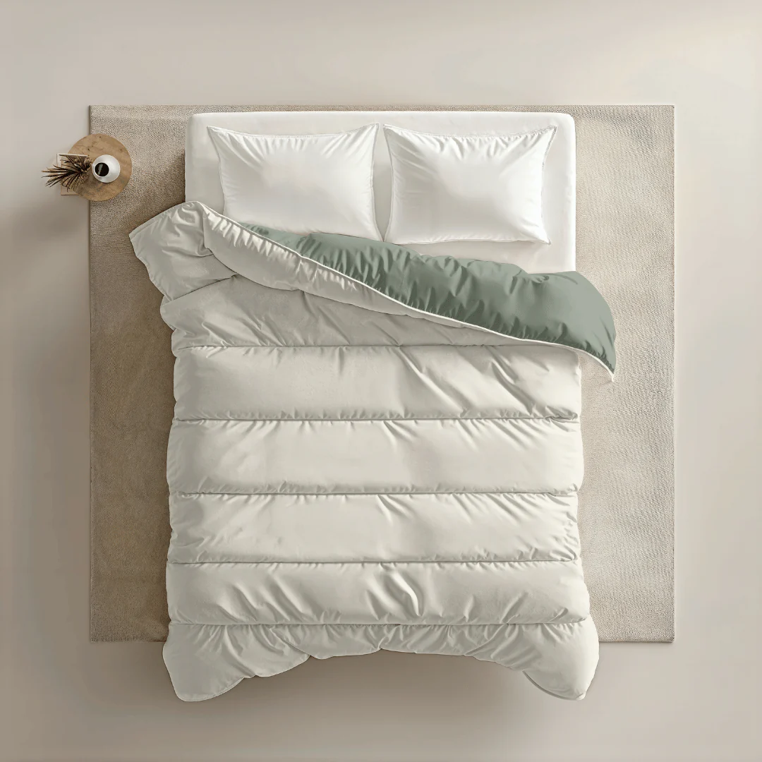 Zelesta Royalbed - Vert Pastel & Crème - Image 3
