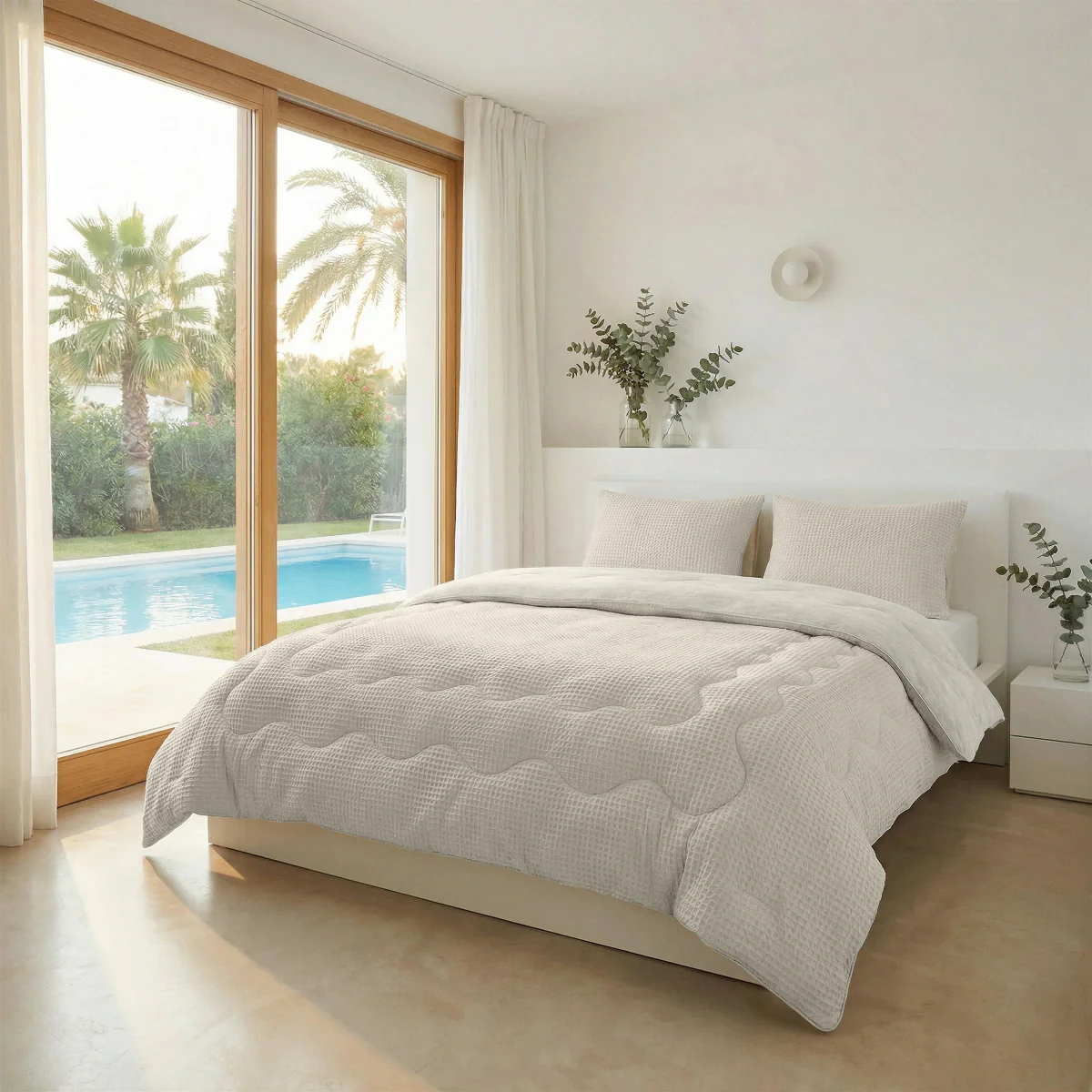 Zelesta Spécial Fraîcheur Sereine Couette Été - Blanc Crème - Image 3