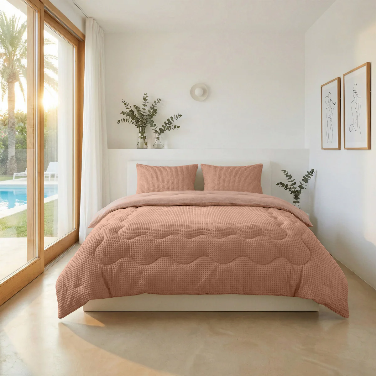 Zelesta Spécial Fraîcheur Sereine Couette Été - Rose Terracotta - Image 3