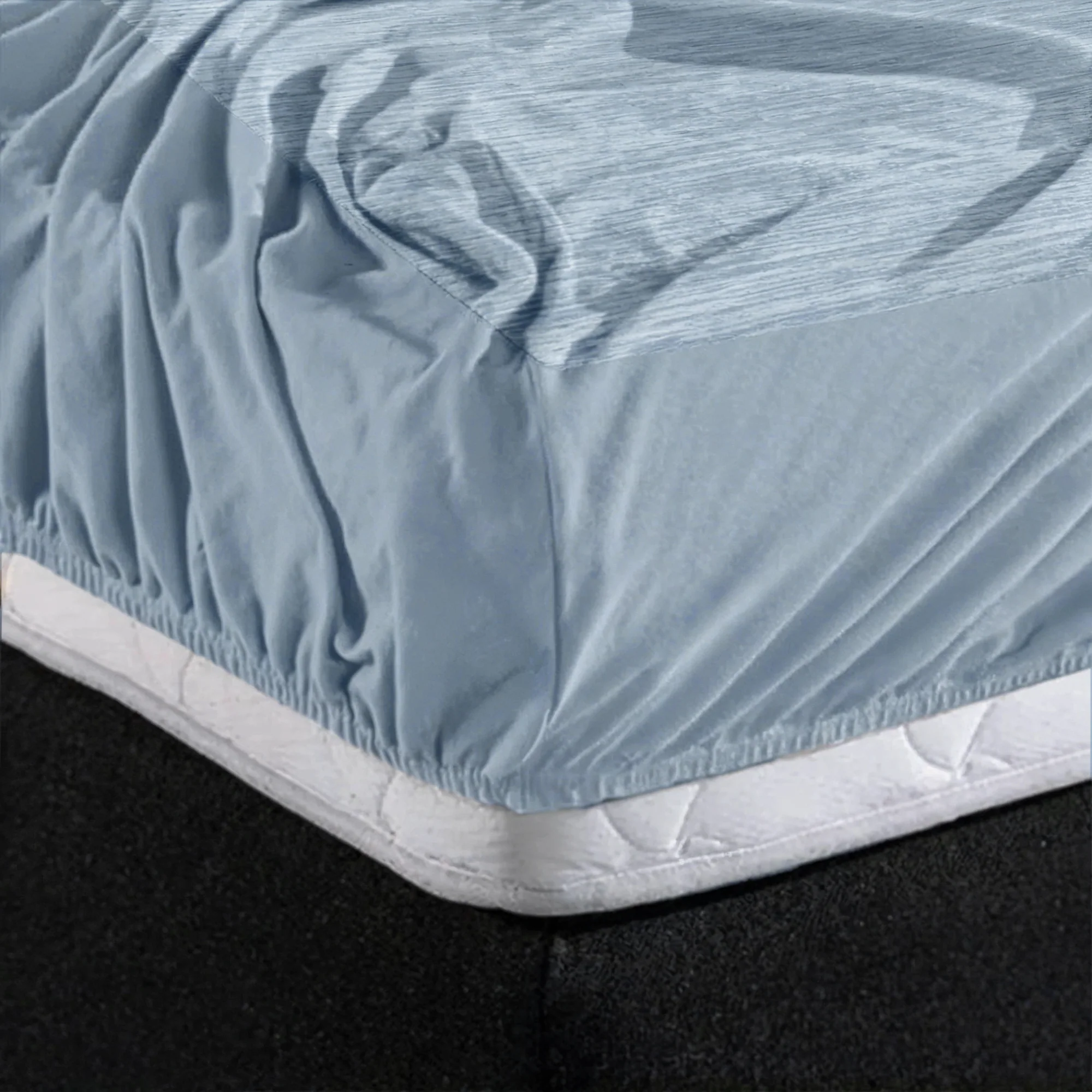 Zelesta Spécial Mix Fraîcheur Drap-Housse - Bleu Serein - Image 4