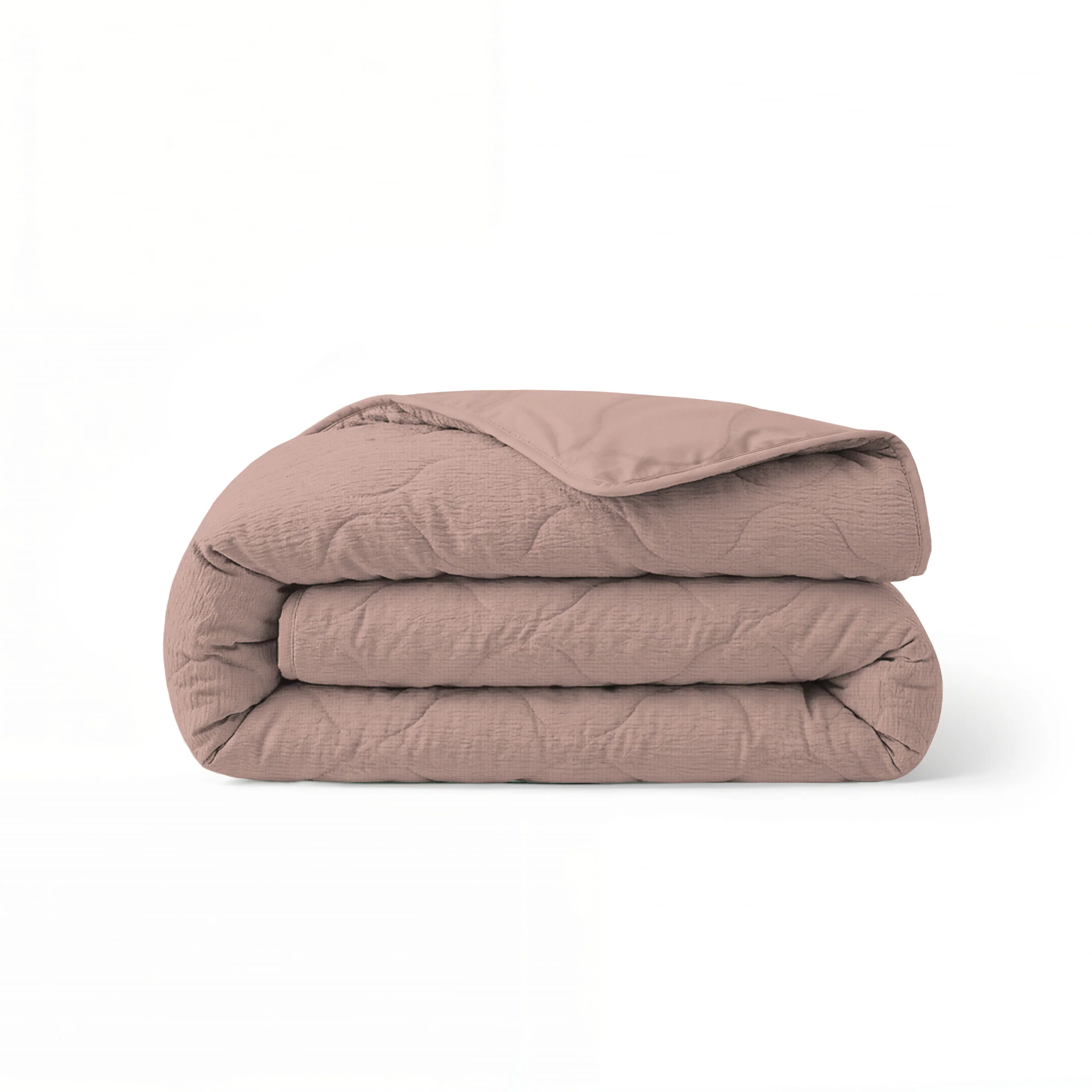 Zelesta Spécial Seersucker Couette Été - Rose Poudré