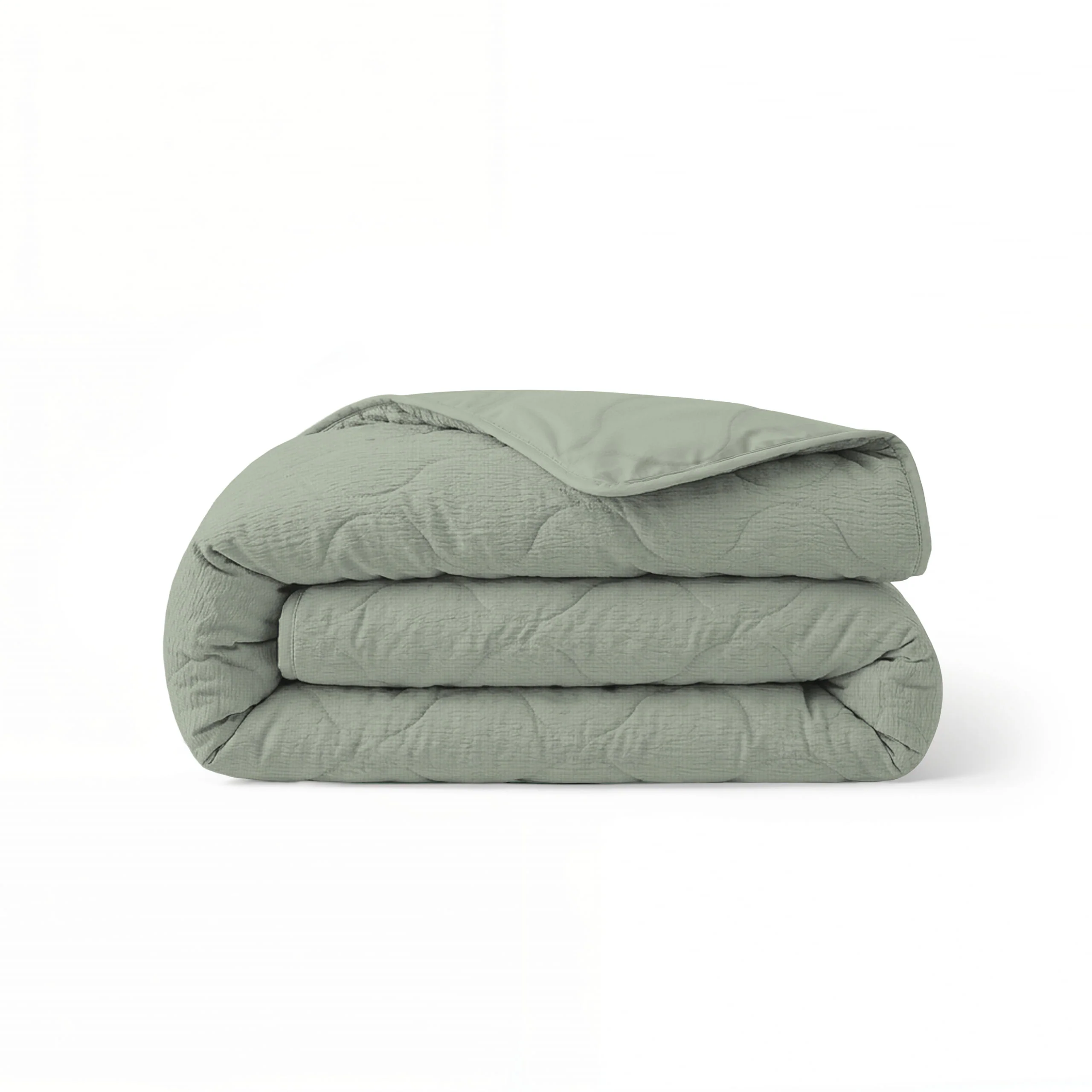 Zelesta Spécial Seersucker Couette Été - Vert Sauge