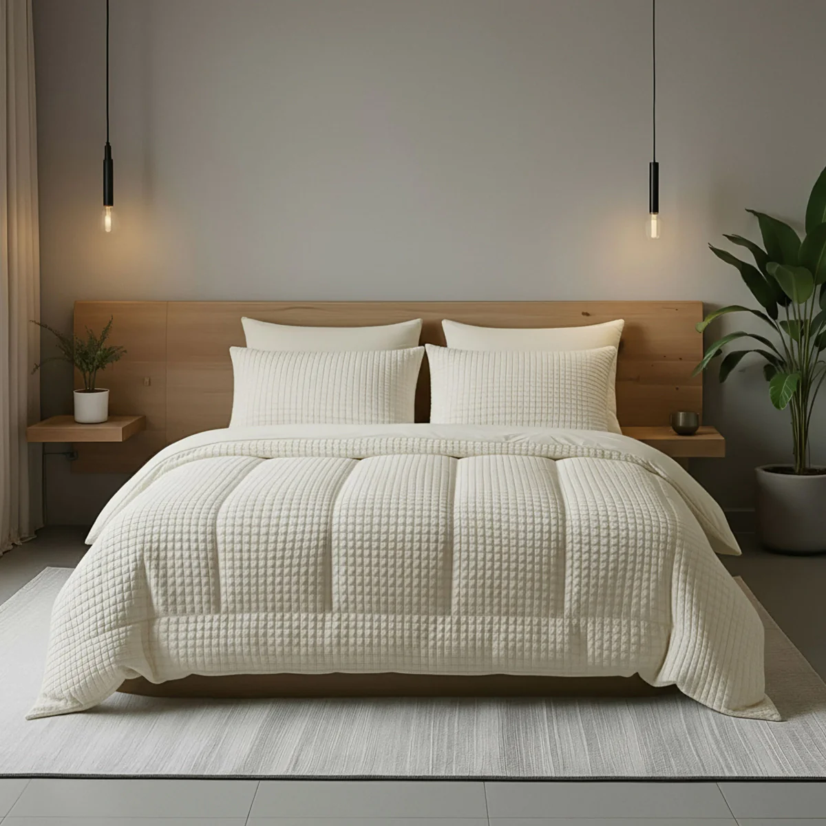 Zelesta Teddy Check - Crème - Image 2