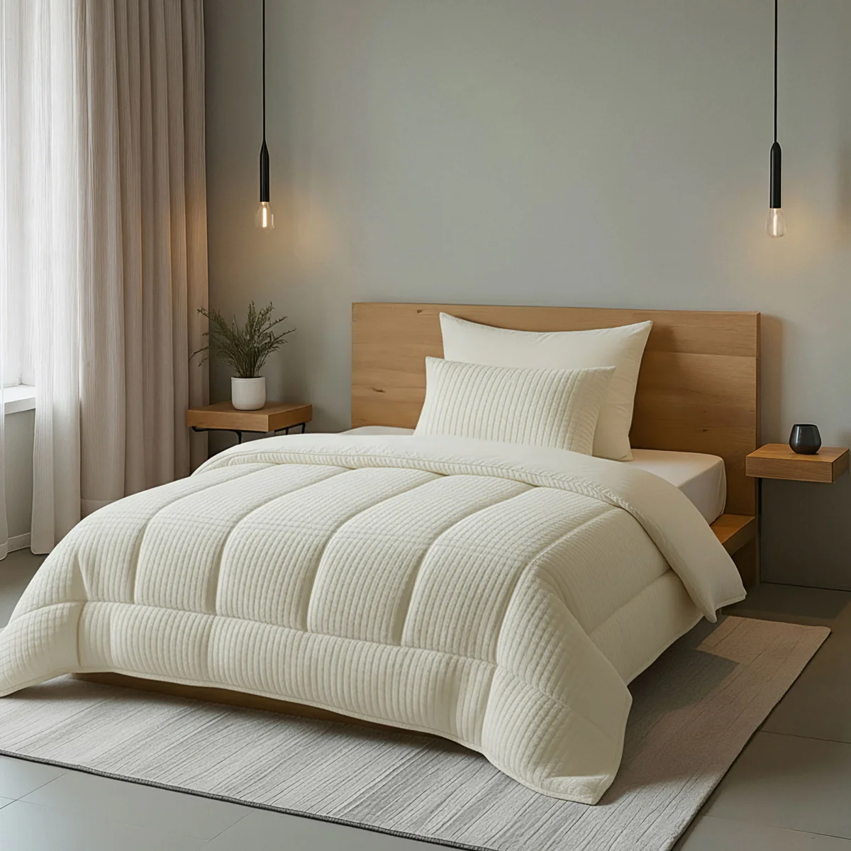 Zelesta Teddy Check - Crème - Image 3