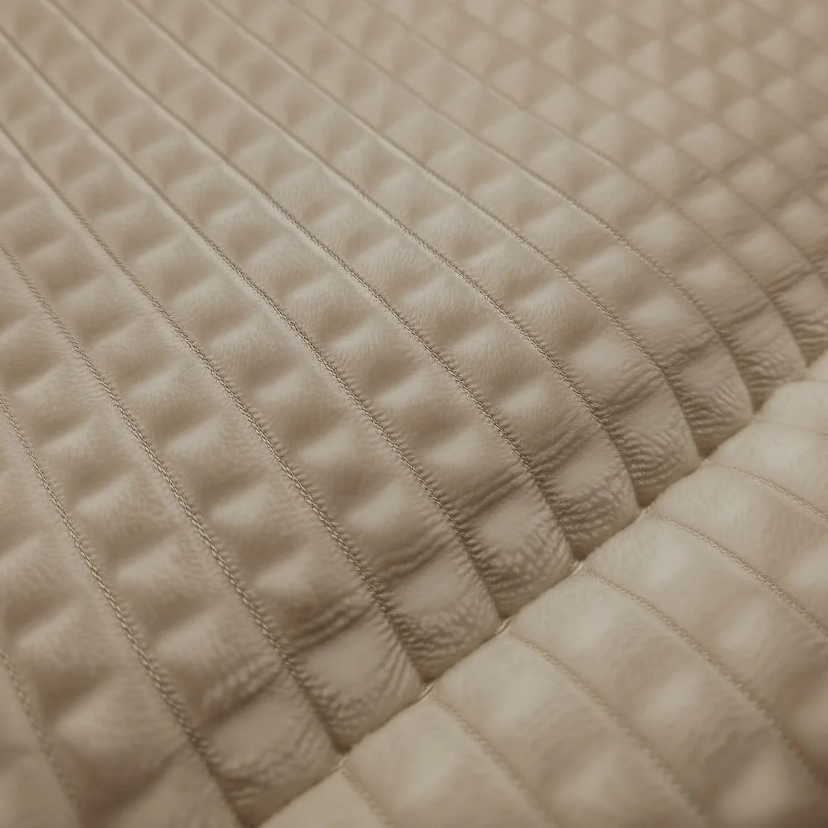 Zelesta Teddy Check - Taupe - Image 5