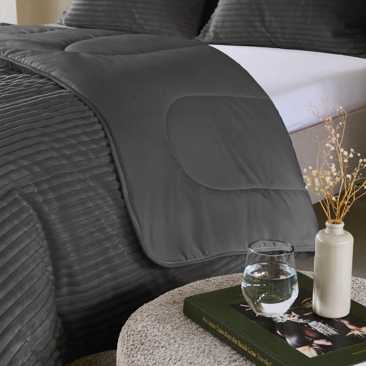 Zelesta Teddy Groovebed - Anthracite - Image 8