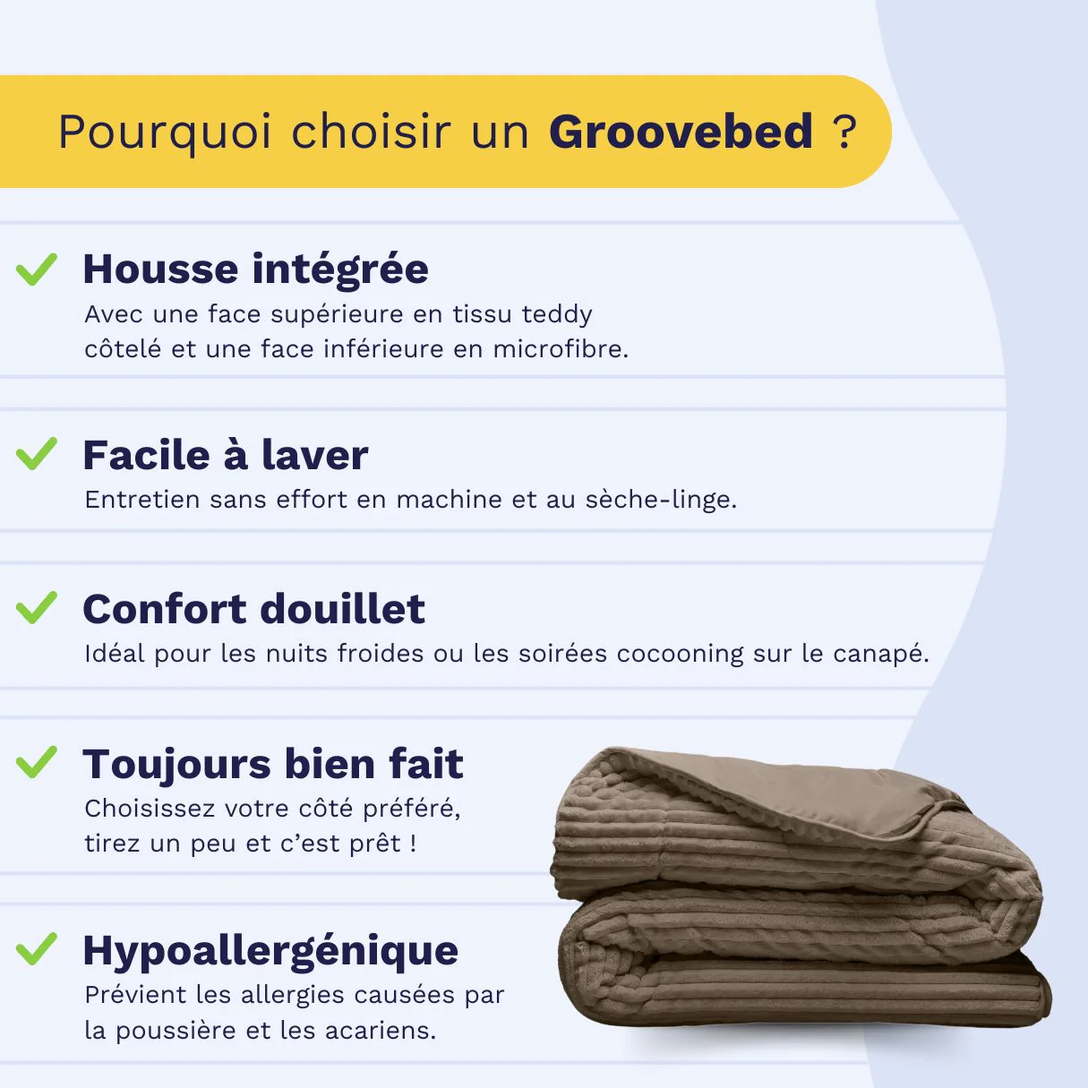 Zelesta Teddy Groovebed - Taupe - Image 4