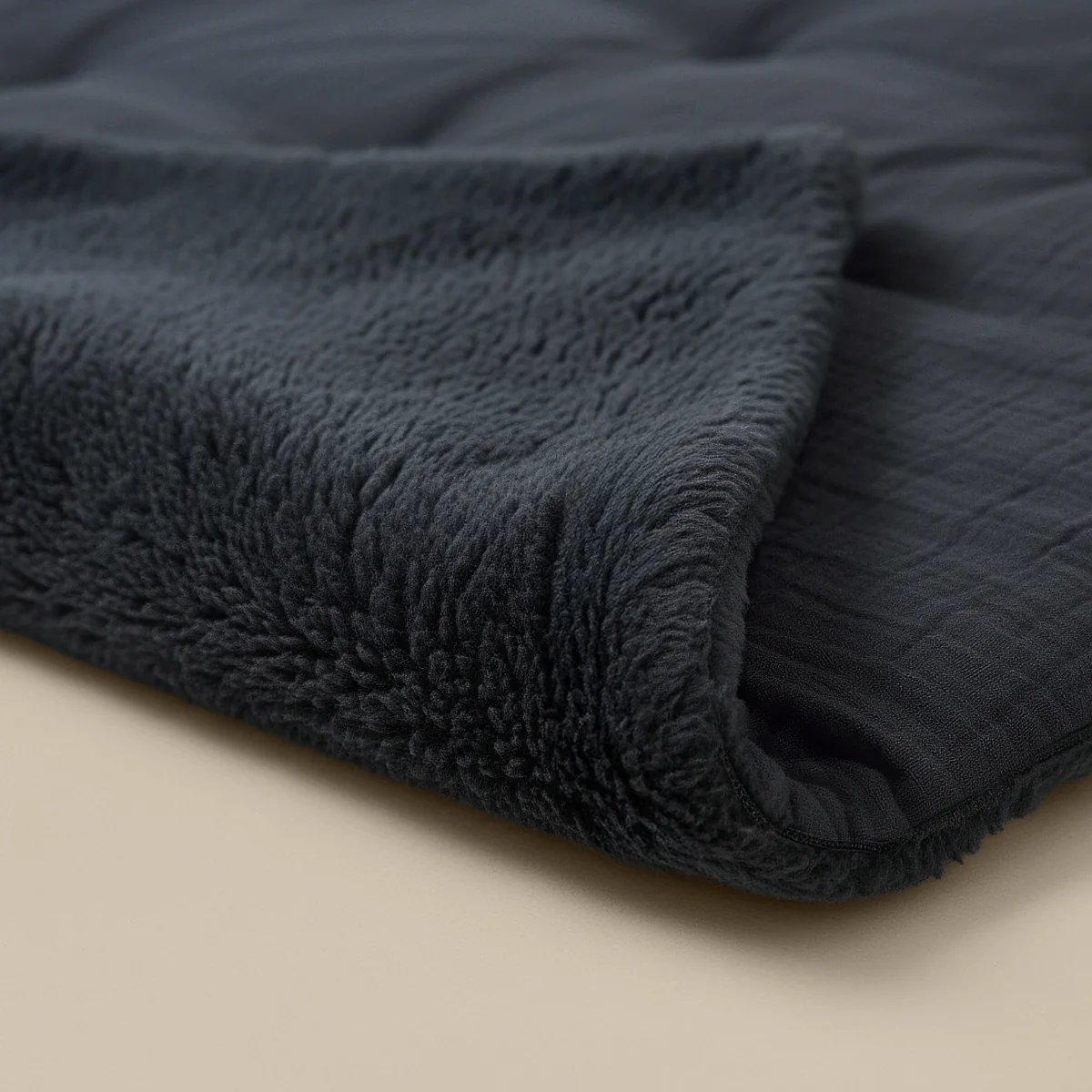 Zelesta Teddy Mousseline de Coton - Anthracite - Image 7