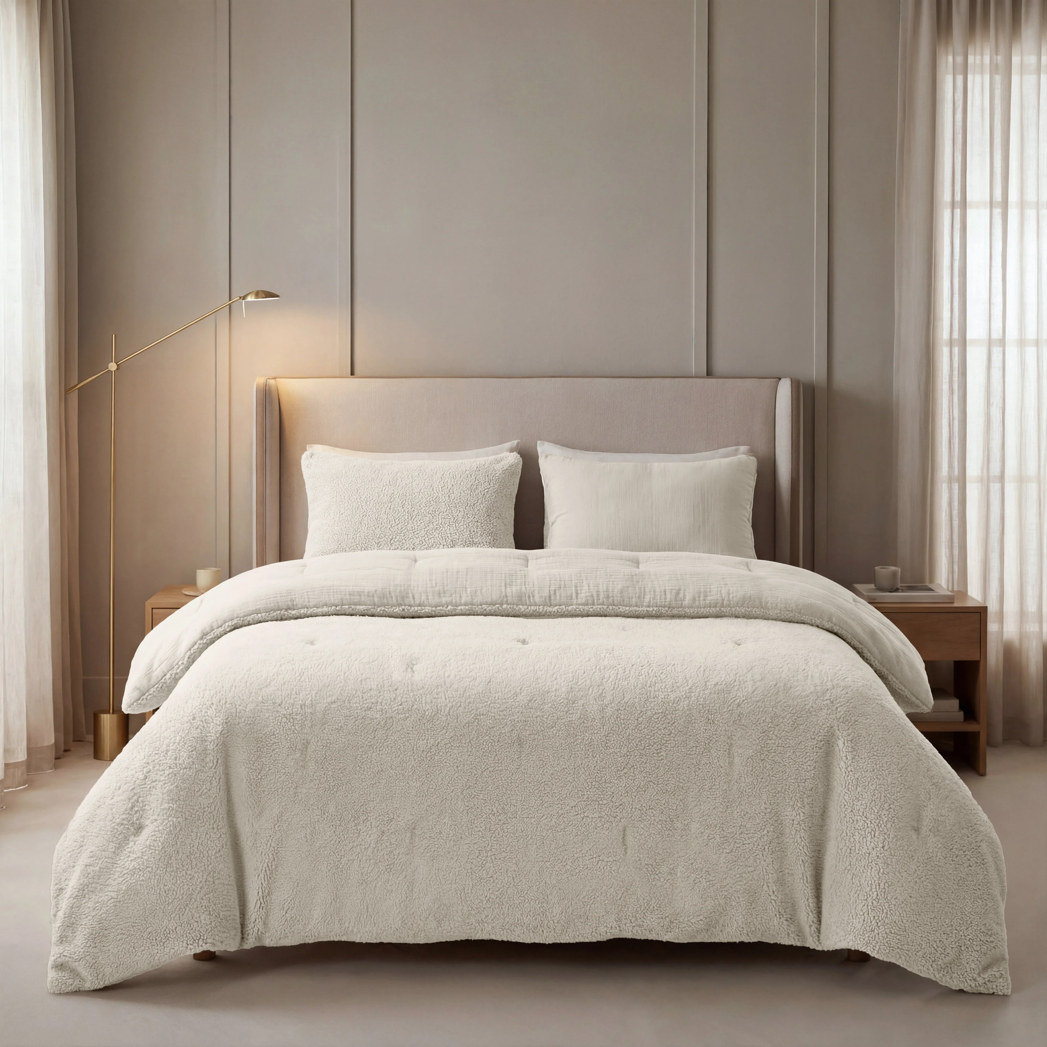 Zelesta Teddy Mousseline de Coton - Beige - Image 2