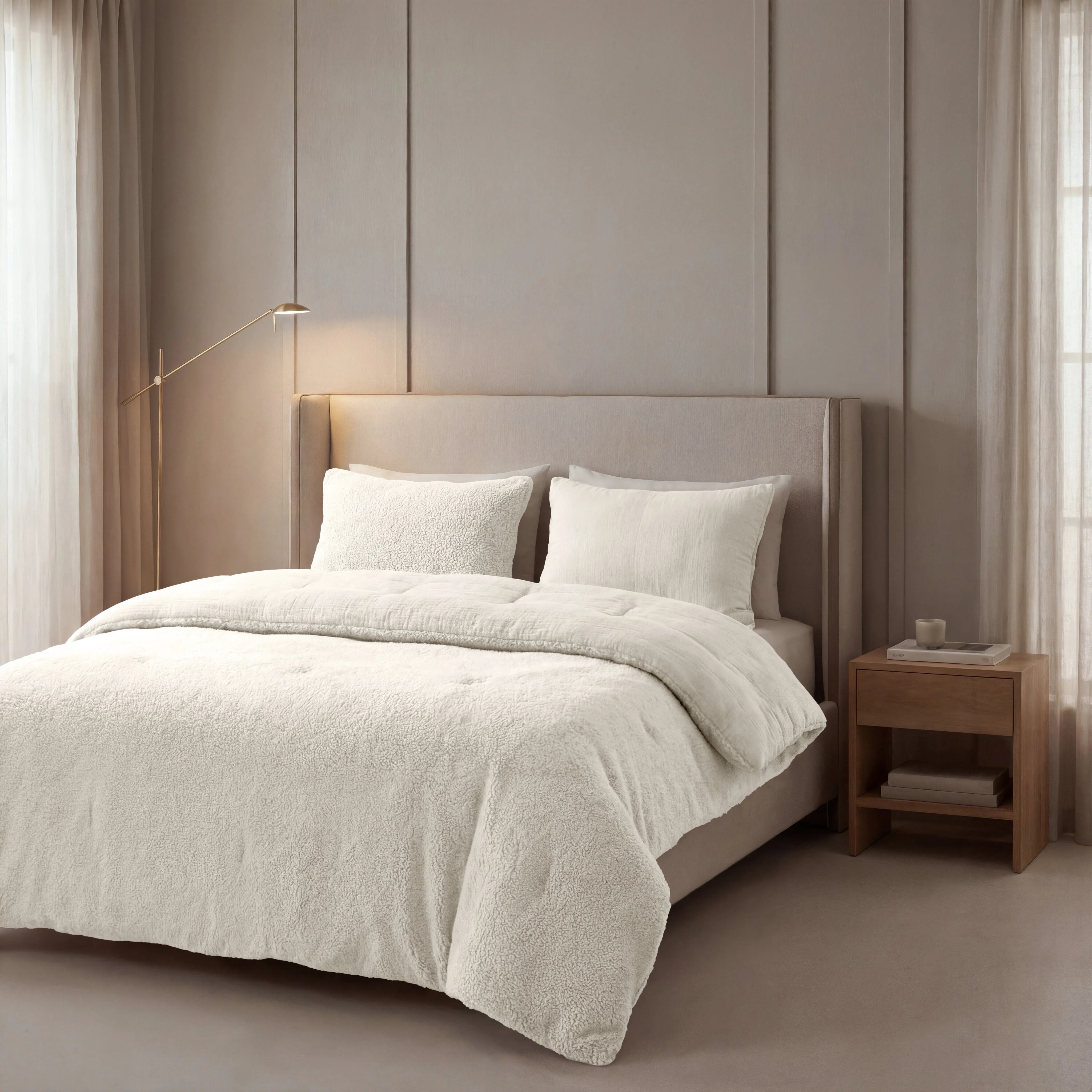 Zelesta Teddy Mousseline de Coton - Beige - Image 3