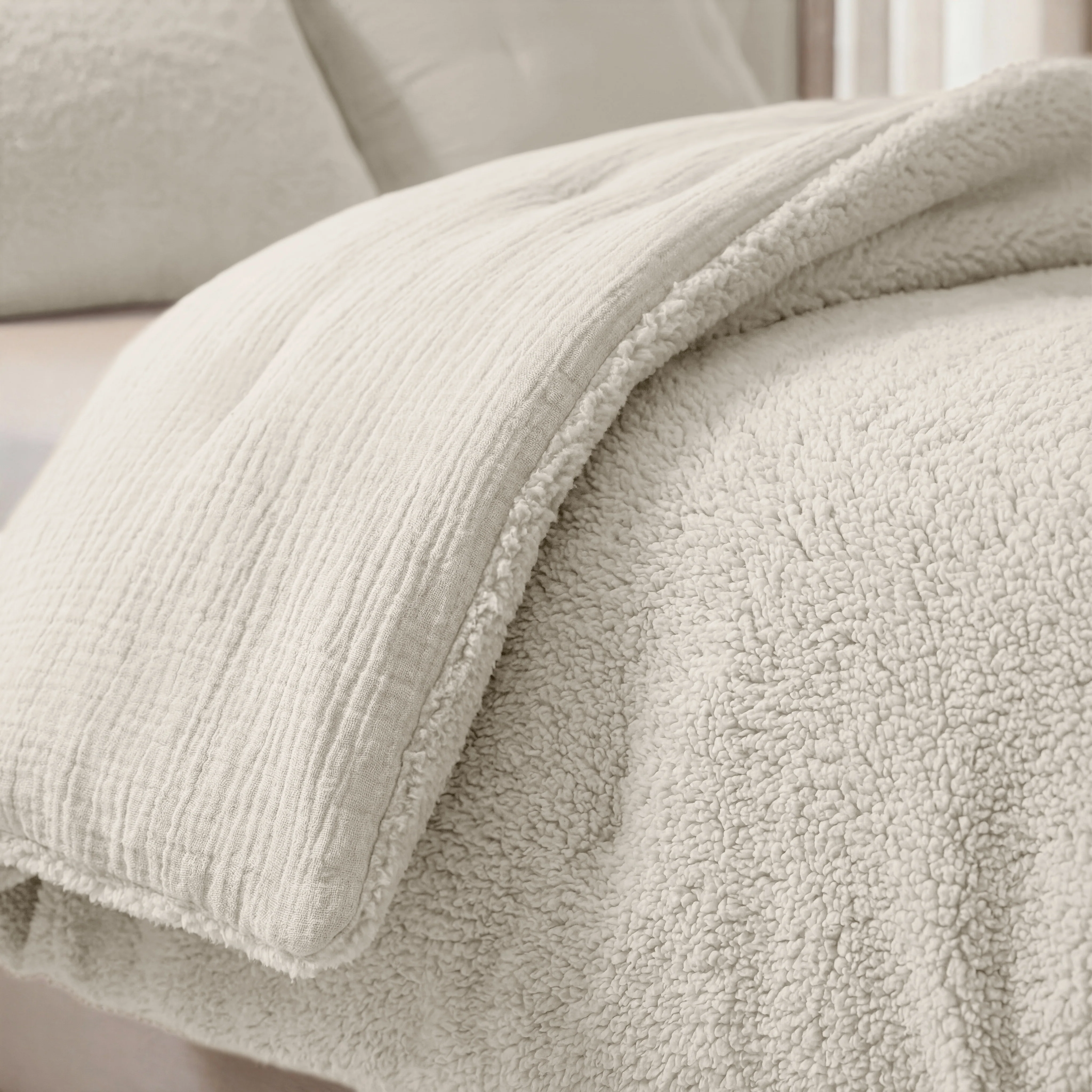 Zelesta Teddy Mousseline de Coton - Beige - Image 5