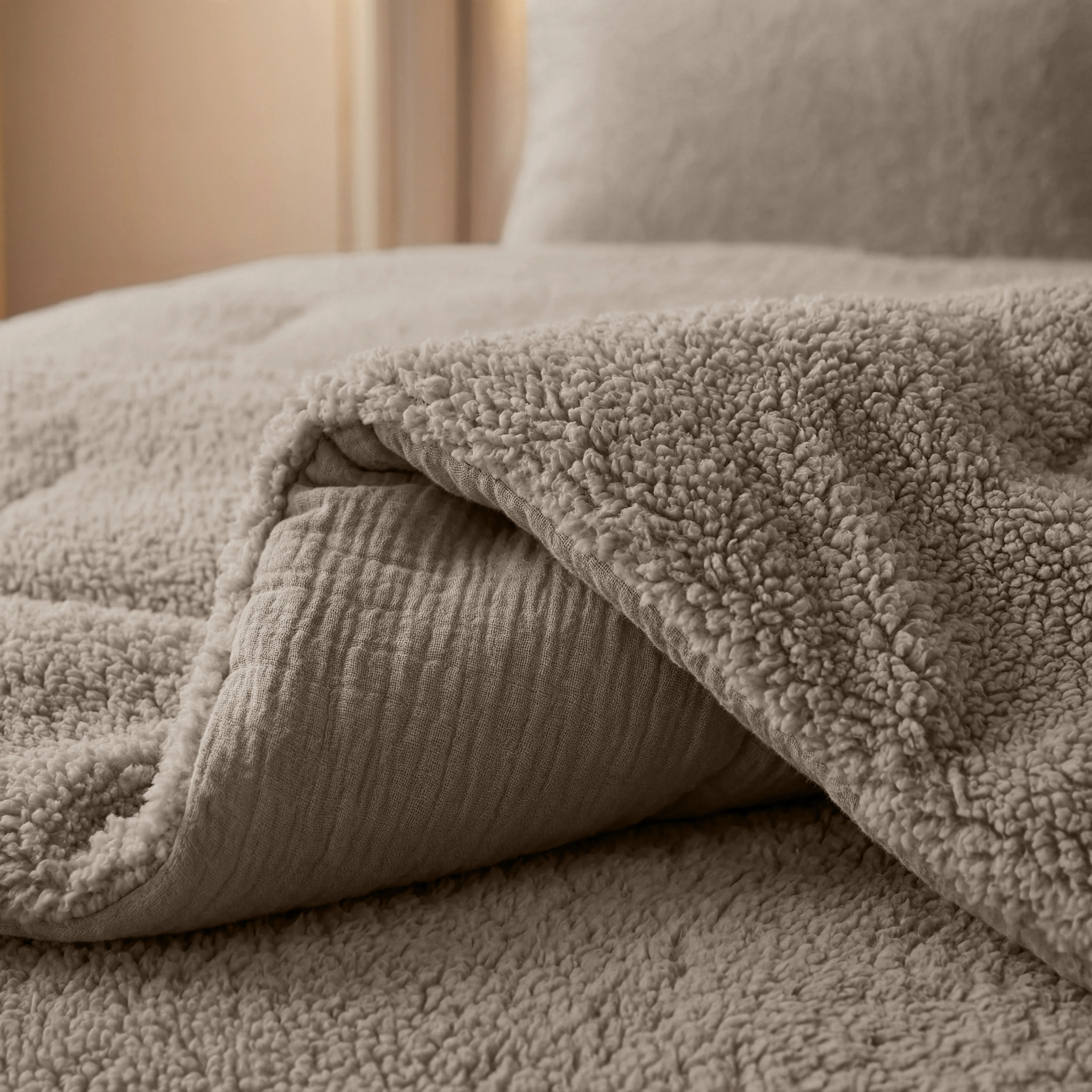 Zelesta Teddy Mousseline de Coton - Taupe - Image 6