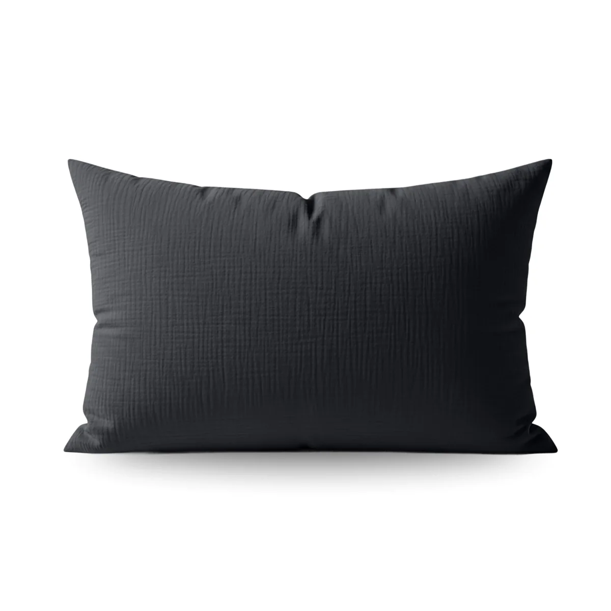 Zelesta Teddy Taies d'Oreiller Mousseline de Coton - Set de 2 - Anthracite
