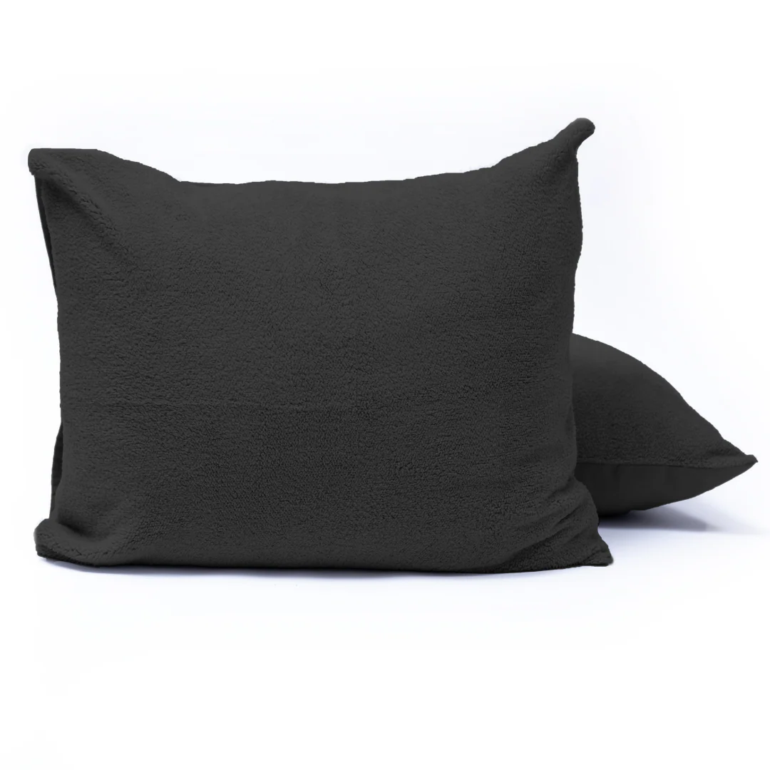 Zelesta Teddybed Taies d'Oreiller - Set de 2 - Anthracite