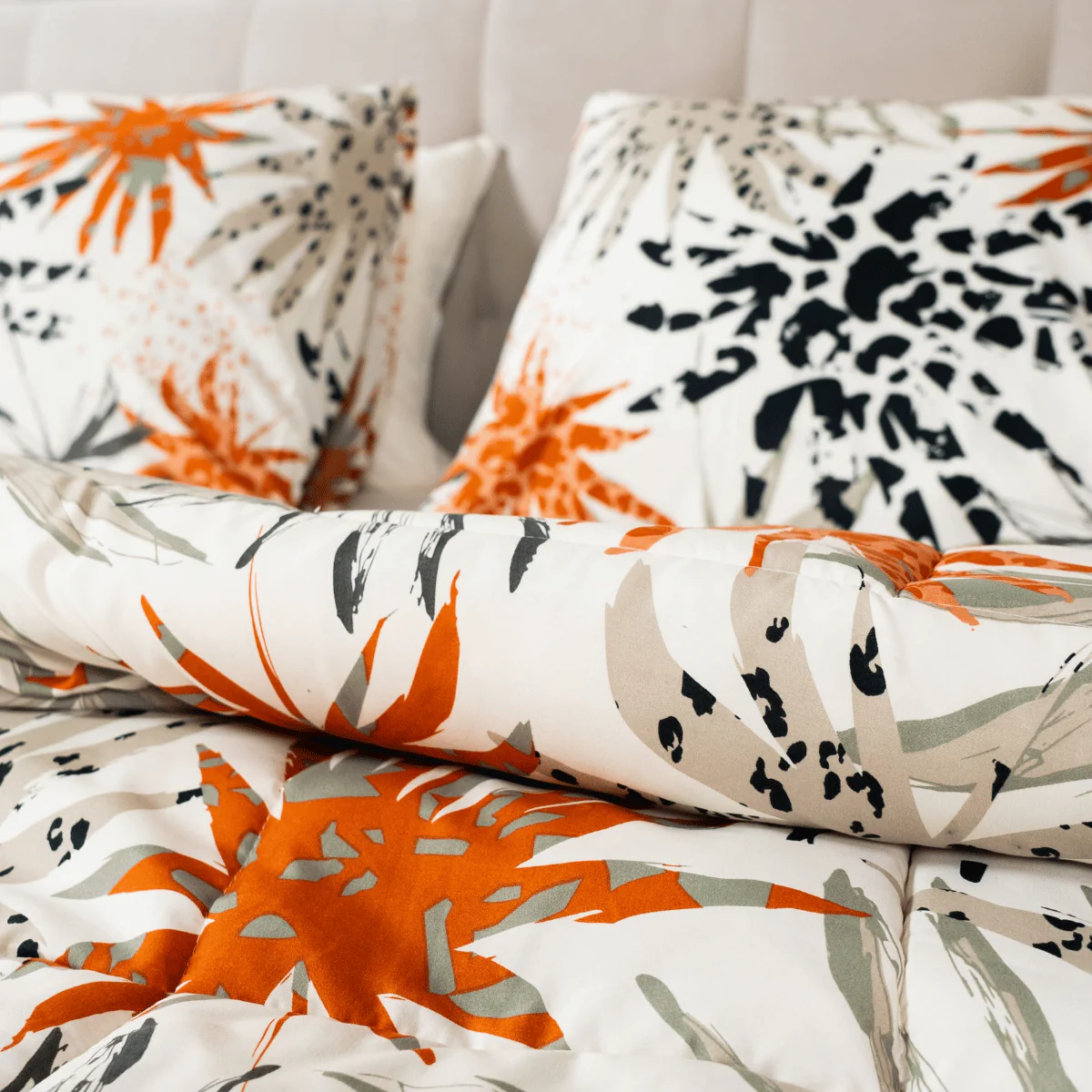 Zelesta Wonderbed 4 Saisons Double - Jungle Orange - Image 8