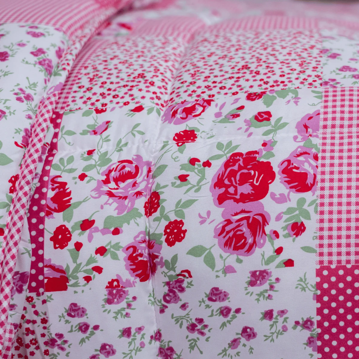 Zelesta Wonderbed 4 Saisons Double - Patchwork Rose - Image 9