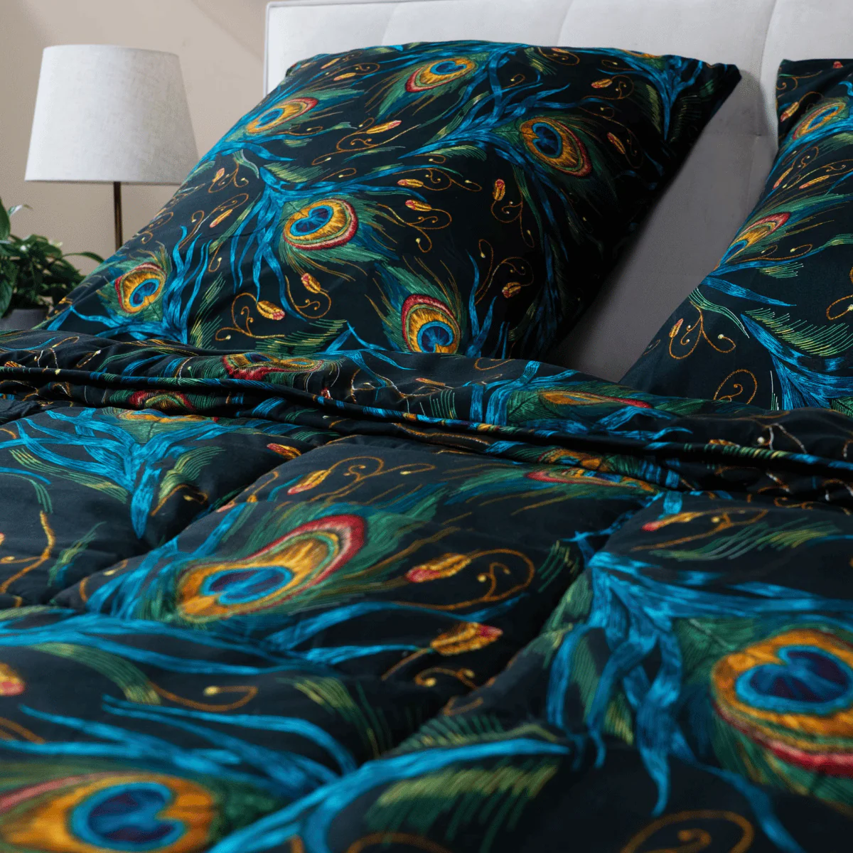 Zelesta Wonderbed 4 Saisons Double - Plumes de Paon - Image 8
